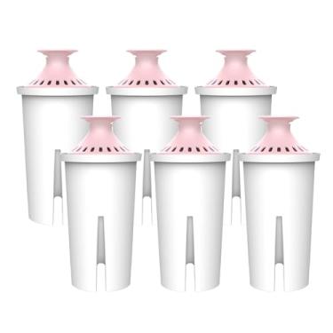 Imagem de AQUA CREST Filtro de água de magnésio, destinado a jarras e dispensadores Brita®, todos os dias, UltraMax, Metro+, XL e mais, 2 meses, reduz o cloro, 6 unidades