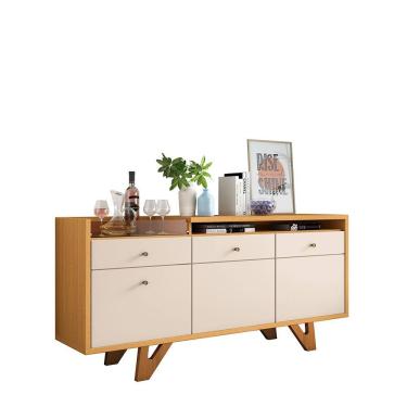 Imagem de Aparador Buffet para Sala de Estar Luminara 160 cm H01 Off White - Cinamomo Clique Chique