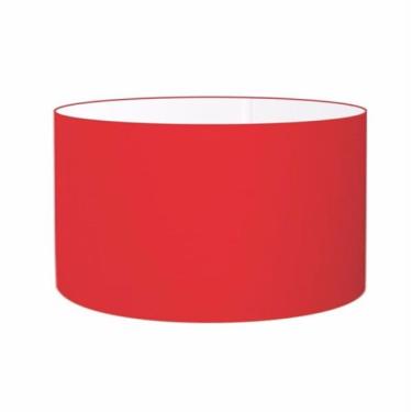 Imagem de Cúpula Abajur Cilíndrica Cp-7028 Ø60x30cm Vermelho