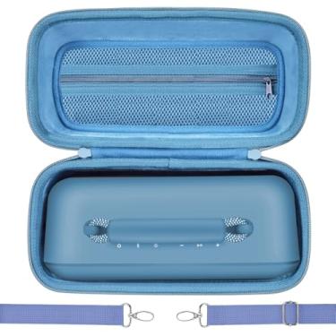 Imagem de ZUJFPL Capa rígida de transporte, estojo de viagem portátil à prova d'água para alto-falante portátil Bose SoundLink Max - Azul