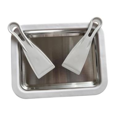 Imagem de Generic Máquina de fazer rolos de sorvete instantâneo, prato frio instantâneo, prato frio de sorvete caseiro para atividades divertidas entre, Branco