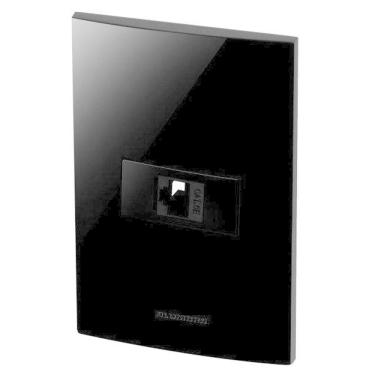 Imagem de Conjunto 1 Tomada Rede Rj45 - Inova Black Piano - Blp25