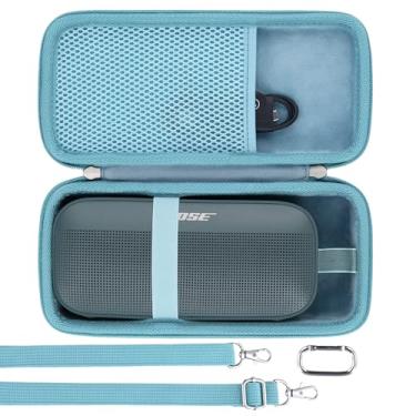 Imagem de khanka Capa de viagem para alto-falante portátil Bose SoundLink Flex 2ª geração/Bose SoundLink Flex Bluetooth, somente capa (azul)