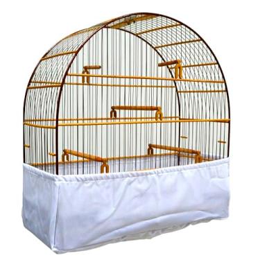 Imagem de Forro de Tecido para Gaiola de Pássaros Número 4 - Fundo Fralda Saia Anti Sujeira Ambiente Sempre Limpo