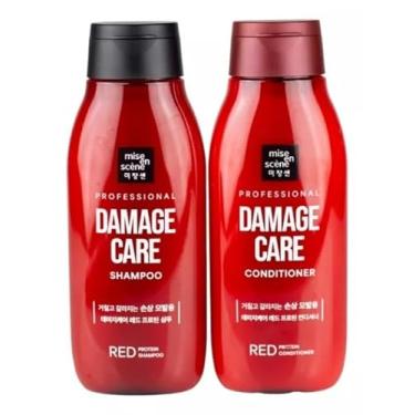 Imagem de KIT RED PROTEIN DAMAGE CARE SHAMPOO E CONDICIONADOR 200ML – MISE EN SCENE