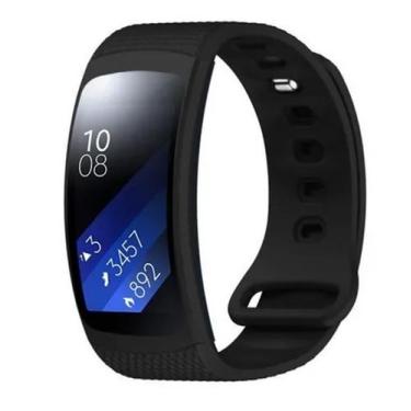 Imagem de Pulseiras De Silicone Para Gear Fit 2 R360 Ou Fit 2 Pro R365 - Preto T