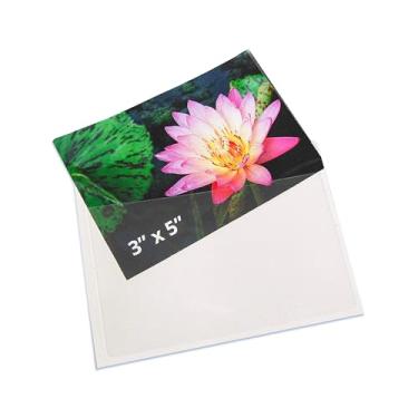 Imagem de Bolso para cartão autoadesivo, abertura superior, 7,6 x 12,7 cm, 100/BX (#21150)