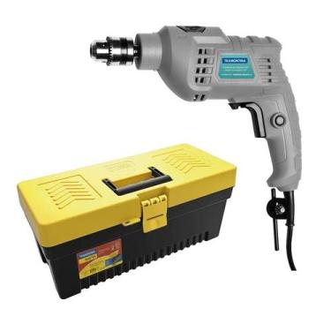 Imagem de Kit Especial Pais Furadeira Impacto 127V + Caixa Tramontina, 110V