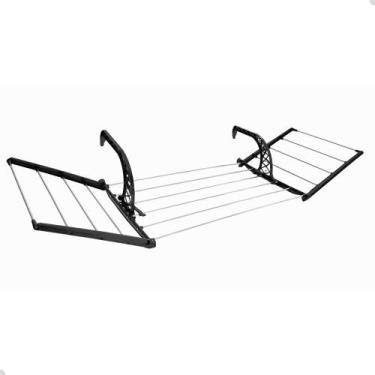 Imagem de Varal de Roupa Suspenso Com Abas de Aluminio para Apartamento Casa de 
