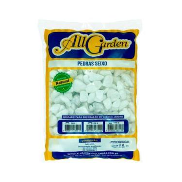 Imagem de Pedras para Decoração All Garden Seixos para Jardim 15 kg - Tamanho 2