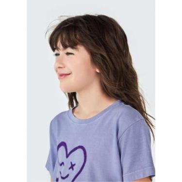 Imagem de Blusa Infantil Menina Alongada Com Estampa Hering Kids-Feminino