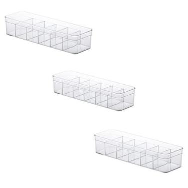 Imagem de 3 Organizador Gaveta Calcinha Meia Com Divisoria 35,5X10,5L - Paramoun