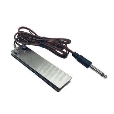 Imagem de Pedal Chapinha Slim Inox Máquina De Tatuagem P10 Bananinha Tattoo - MI