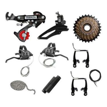 Imagem de Kit Relação 21 Marchas Bicicleta V-brake Rapid Yamada Bike, 21 Marchas