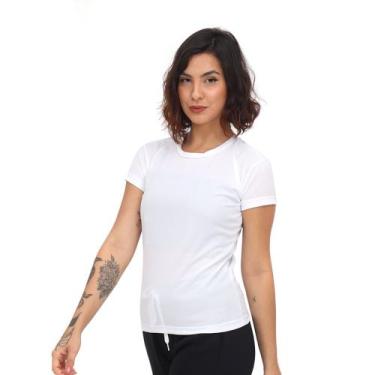 Imagem de Blusa feminina dry fit para academia super leve confortável básica sem