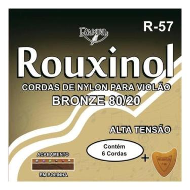 Imagem de Encordoamento Violão Nylon Rouxinol Tensão Alta R57