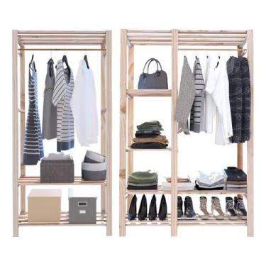 Imagem de Expositores Duplo Design Arara Industrial Pinus Organizadoras - Techno