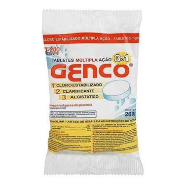 Imagem de Kit 5 Pastilhas de Cloro Para Piscina Tabletes Múltipla Ação 3 Em 1 - 