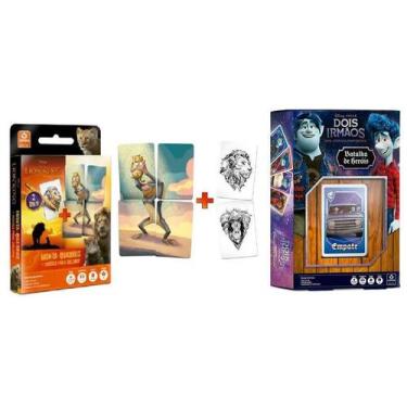 Imagem de Jogo de Cartas Rei Leão + Jogo Dois Irmãos  Batalha Heróis - Copag