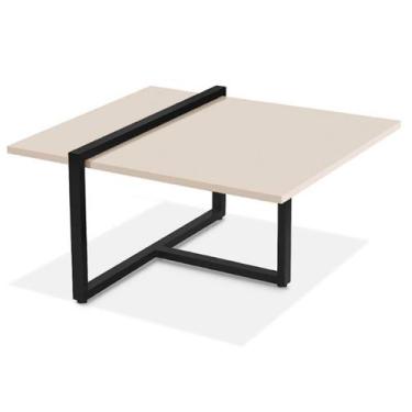 Imagem de Mesa Centro Estilo Industrial Berlin Decorativa Moderna - KLM Móveis, 
