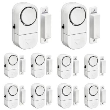 Imagem de Kit 10 Alarme Sonoro Invasão Residencial Porta Janela Portão - Kadê