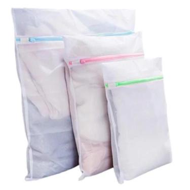 Imagem de Kit 9 Sacos  Para Lavar Roupas Protetores Delicadas Organizador de Via