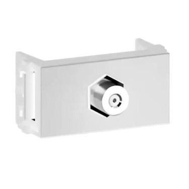 Imagem de Refinatto Tomada Coaxial 75 OHM Branco 1 Módulo - WEG