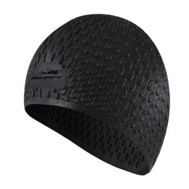 Imagem de Touca De Natação Gold Sports Gota Ultra Soft De Silicone - Com Cobertu