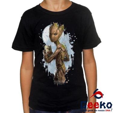 Imagem de Camiseta Infantil Eu Sou Groot 100% Algodão Guardiões da Galáxia I Am 