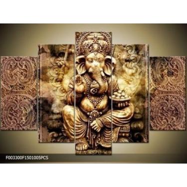 Imagem de Painel Decorativo Mosaico 5 Partes Para Sala,quarto,escritor - Paradec