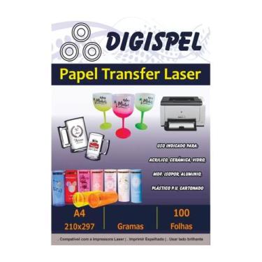 Imagem de Papel Laser Transfer 90g Alto Brilho Rígido Mdf 100 Folhas - DIGISPEL