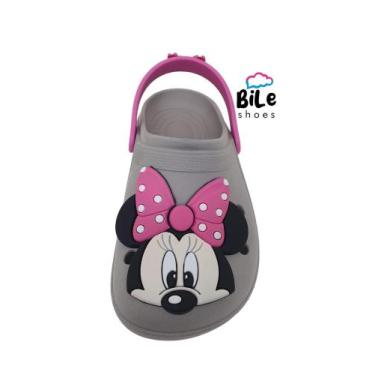 Imagem de Babuche infantil menina sandália - Bile Shoes, Cinza, 27/28