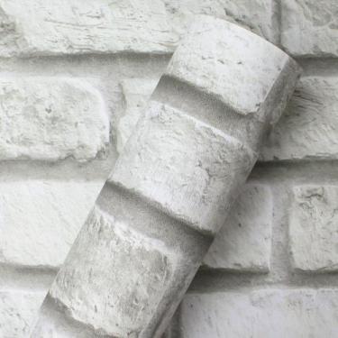 Imagem de Papel de Parede Lavavél Autoadesivo Alltak Decor Tijolo Branco 1,00 X 