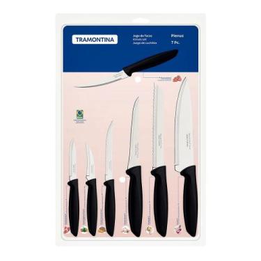 Imagem de Conjunto de Facas Tramontina Plenusem Inox com Cabo de Polipropileno P