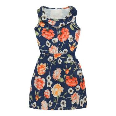 Imagem de Vestido Azul Floral com Babado - Big Bless, 8