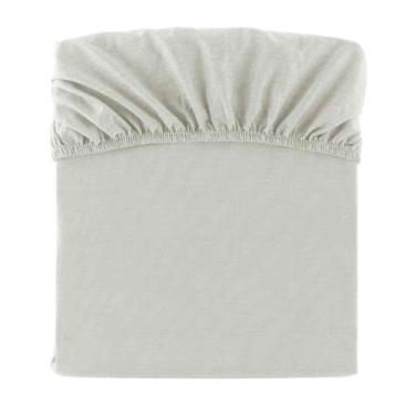 Imagem de Lençol Avulso Casal Kacyumara Malha 100% Algodão Sofee Liso, Off White