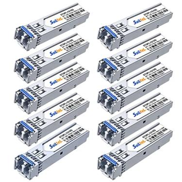 Imagem de Transceptor duplex LC de modo único de 1,25 Gigabit, módulo SFP de fibra dupla 1000Base-LX, 1310 nm SMF, até 10 km, DDM, compatível com Cisco, Ubiquiti, Mikrotik, Netgear, Dlink, Linksys e mais
