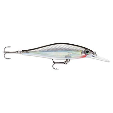 Imagem de Rapala Isca de iscas rígidas profundas Shadow Rap Shad, água doce, tamanho 24, 8,9 cm de comprimento, 1,6 m a 1,8 m de profundidade, prata, pacote com 1