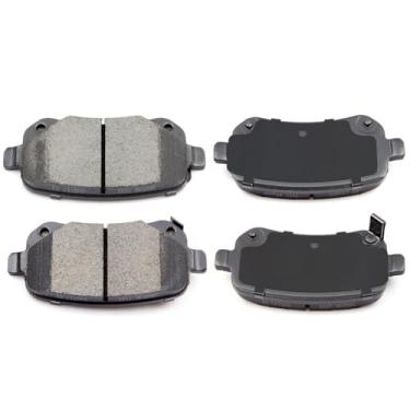 Imagem de ECCPP D1326-8438 Conjunto de pastilhas de freio a disco de cerâmica traseiras adequado para Chrysler Town & Country 2008-2012, para Dodge Grand Caravan 2008-2012, para Dodge Journey 2009-2012, para