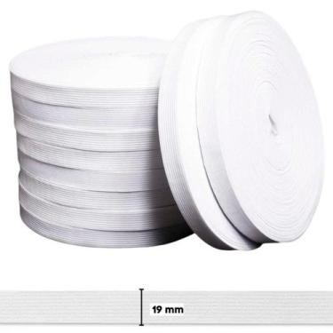 Imagem de Elástico Chato Zanotti Savana 20 - 19mm - 25m - Branco