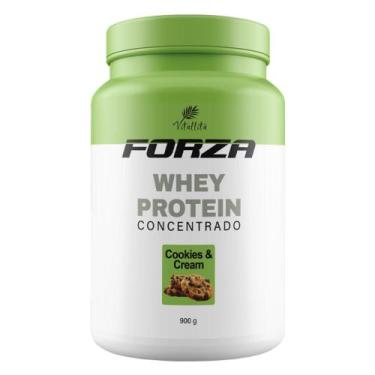 Imagem de Whey Protein Concentrado Forza Vitallitá, Cookies & Cream 900 g