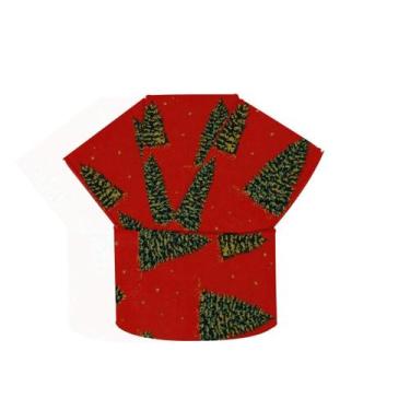 Imagem de Fita Aramada Vermelha Natalina com Árvore de Natal 6,3 cm 3m - Magizi
