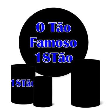 Imagem de Trio Capas Cilindro + Painel 1,50m O Tão Famoso 18tão - Fadrix
