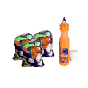Imagem de 2kg de Pano Retalho & Marcador Industrial - Trigel, Laranja