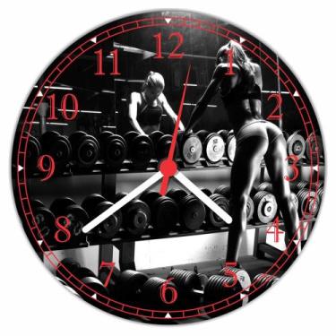 Imagem de Relógio De Parede Fitness Academias Musculação Fisiculturismo Quartz T