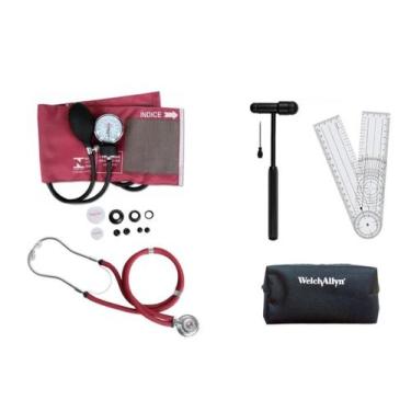 Imagem de Kit Fisioterapia Esfigmo Esteto Martelo Buck Goniômetro Case - PREMIUM