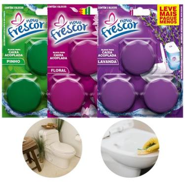 Imagem de Kit 24 Pedra Pastilha Vaso Sanitário Caixa Acoplado Desodorizador Chei