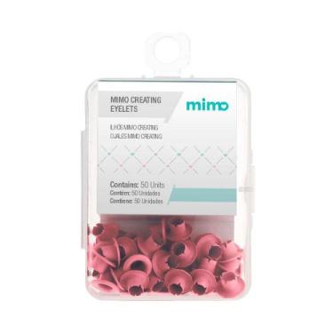 Imagem de Ilhós Mimo Creating - Redondo - Rosa Iogurte - 4,5 mm - 50 Unids