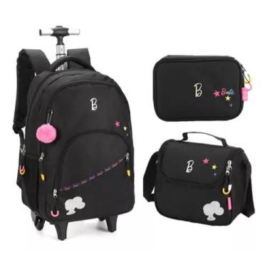 Imagem de kIT MOCHILA BARBIE MOCHILA COM 2 RODAS, LANCHEIRA E PORTA LAPIS - UP4Y