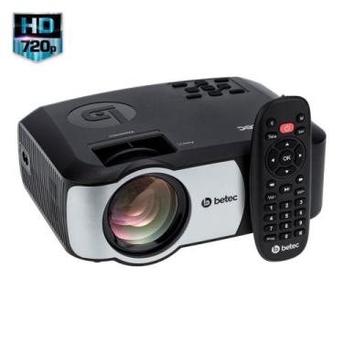 Imagem de Mini Projetor Led Portatil - HD Nativo - 2400 Lumens - Betec BT920 - H